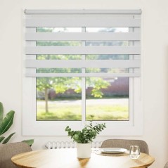 vidaXL Zebrarollo Weiß 135x100 cm Stoffbreite 130,9 cm Polyester