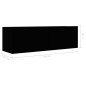 3-tlg. TV-Schrank-Set Schwarz Holzwerkstoff 3-tlg. TV-Schrank-Set Schwarz Holzwerkstoff
