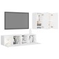 4-tlg. TV-Schrank-Set Weiß Holzwerkstoff 4-tlg. TV-Schrank-Set Weiß Holzwerkstoff
