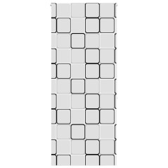 vidaXL Duschrollo 90x240 cm Stoffbreite 86 cm