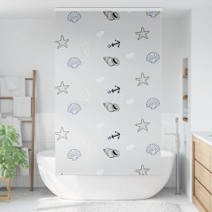 vidaXL Duschrollo mit Kassette 130x240 cm Stoffbreite 126 cm