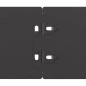 vidaXL Rasenkanten 50 Stk. Schwarz 10x103 cm Kaltgewalzter Stahl