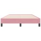 vidaXL Bettgestell ohne Matratze Rosa 120x220 cm Samt