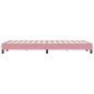 vidaXL Bettgestell ohne Matratze Rosa 120x220 cm Samt