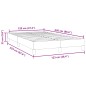 vidaXL Bettgestell ohne Matratze Rosa 120x220 cm Samt