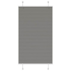 vidaXL Plissee Anthrazit 70x100 cm Stoffbreite 69,4 cm Polyester