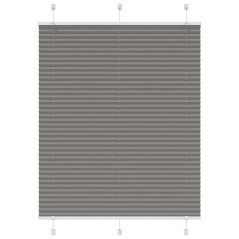 vidaXL Plissee Anthrazit 105x100 cm Stoffbreite 104,4 cm Polyester