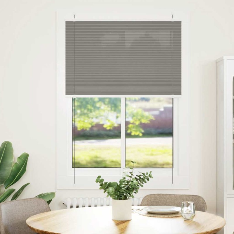 vidaXL Plissee Anthrazit 95x100 cm Stoffbreite 94,4 cm Polyester vidaXL Plissee Anthrazit 95x100 cm Stoffbreite 94,4 cm Polyester