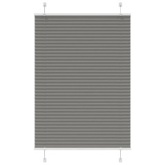 vidaXL Plissee Anthrazit 95x100 cm Stoffbreite 94,4 cm Polyester