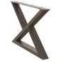 vidaXL Couchtischbeine 2 Stk. Naturstahl 70x(42-43,3) cm Stahl vidaXL Couchtischbeine 2 Stk. Naturstahl 70x(42-43,3) cm Stahl