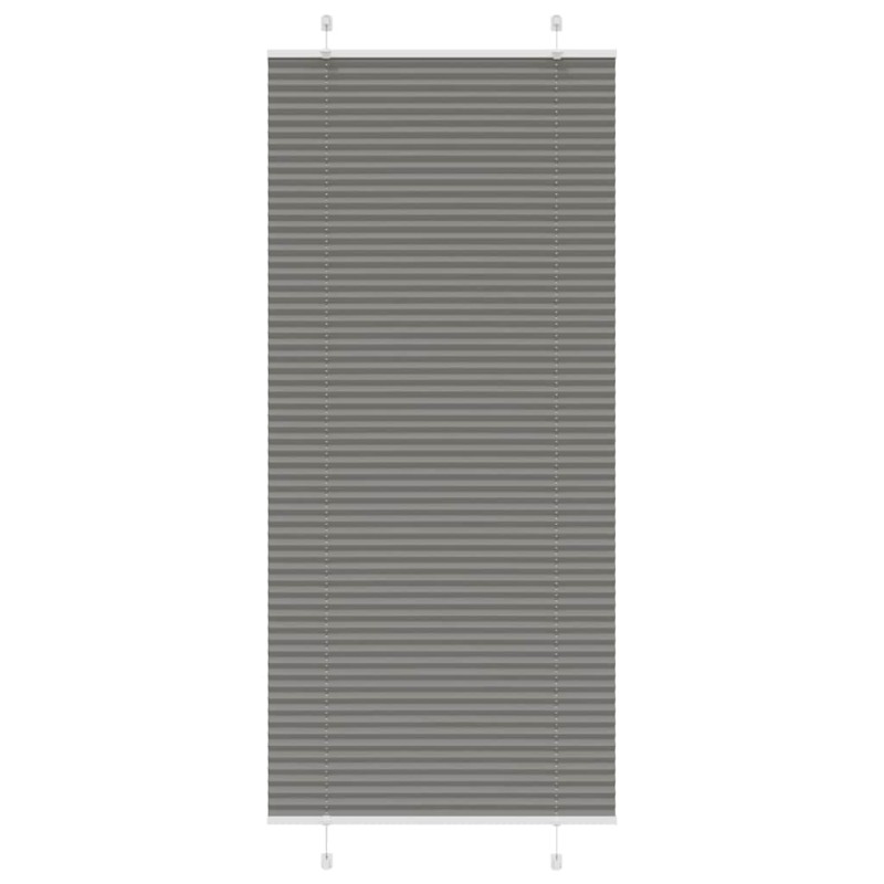 vidaXL Plissee Anthrazit 85x200 cm Stoffbreite 84,4 cm Polyester vidaXL Plissee Anthrazit 85x200 cm Stoffbreite 84,4 cm Polyester