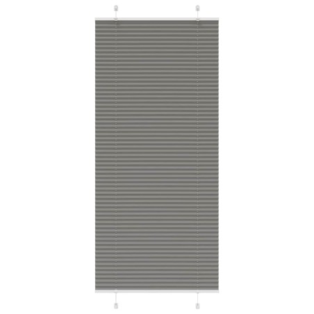 vidaXL Plissee Anthrazit 85x200 cm Stoffbreite 84,4 cm Polyester