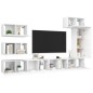 8-tlg. TV-Schrank-Set Weiß Holzwerkstoff 8-tlg. TV-Schrank-Set Weiß Holzwerkstoff