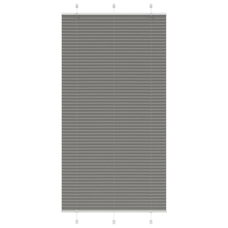 vidaXL Plissee Anthrazit 105x200 cm Stoffbreite 104,4 cm Polyester vidaXL Plissee Anthrazit 105x200 cm Stoffbreite 104,4 cm Polyester