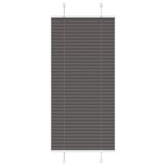 vidaXL Plissee Schwarz 65x100 cm Stoffbreite 64,4 cm Polyester