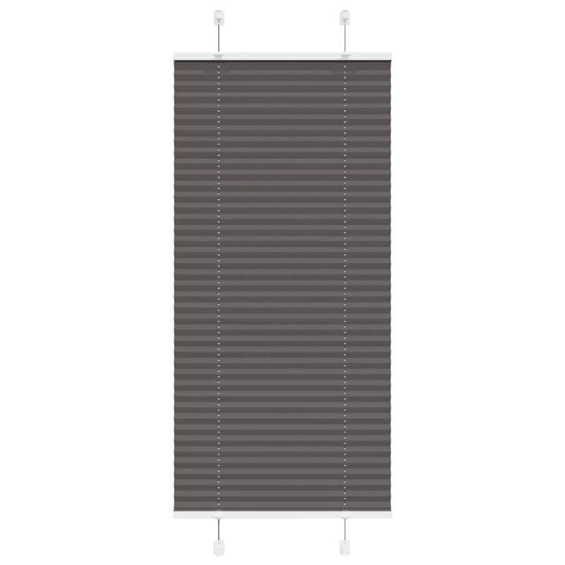 vidaXL Plissee Schwarz 65x100 cm Stoffbreite 64,4 cm Polyester vidaXL Plissee Schwarz 65x100 cm Stoffbreite 64,4 cm Polyester