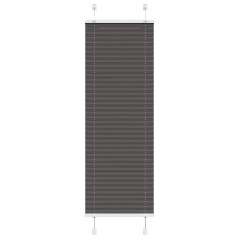 vidaXL Plissee Schwarz 40x150 cm Stoffbreite 39,4 cm Polyester