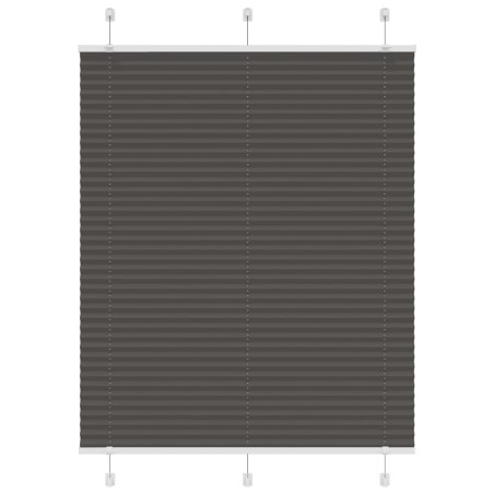 vidaXL Plissee Schwarz 105x150 cm Stoffbreite 104,4 cm Polyester