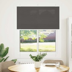vidaXL Plissee Schwarz 105x150 cm Stoffbreite 104,4 cm Polyester