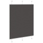 vidaXL Plissee Schwarz 105x150 cm Stoffbreite 104,4 cm Polyester vidaXL Plissee Schwarz 105x150 cm Stoffbreite 104,4 cm Polyester