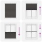 vidaXL Plissee Schwarz 105x150 cm Stoffbreite 104,4 cm Polyester vidaXL Plissee Schwarz 105x150 cm Stoffbreite 104,4 cm Polyester