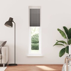 vidaXL Plissee Anthrazit 40x200 cm Stoffbreite 39,4 cm Polyester