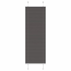 vidaXL Plissee Schwarz 50x150 cm Stoffbreite 49,4 cm Polyester