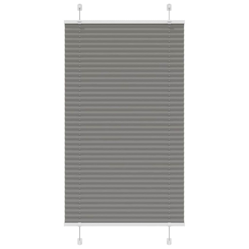 vidaXL Plissee Anthrazit 80x150 cm Stoffbreite 79,4 cm Polyester vidaXL Plissee Anthrazit 80x150 cm Stoffbreite 79,4 cm Polyester
