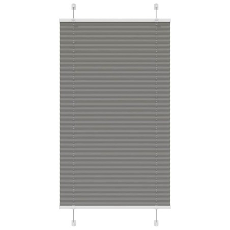 vidaXL Plissee Anthrazit 80x150 cm Stoffbreite 79,4 cm Polyester