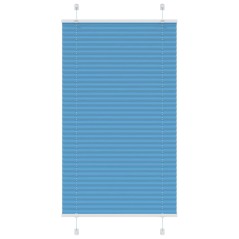 vidaXL Plissee Blau 80x100 cm Stoffbreite 79,4 cm Polyester