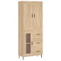 Highboard Sonoma-Eiche 69,5x34x180 cm Holzwerkstoff Highboard Sonoma-Eiche 69,5x34x180 cm Holzwerkstoff
