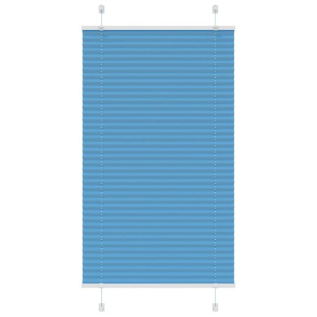 vidaXL Plissee Blau 70x100 cm Stoffbreite 69,4 cm Polyester