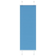 vidaXL Plissee Blau 40x100 cm Stoffbreite 39,4 cm Polyester