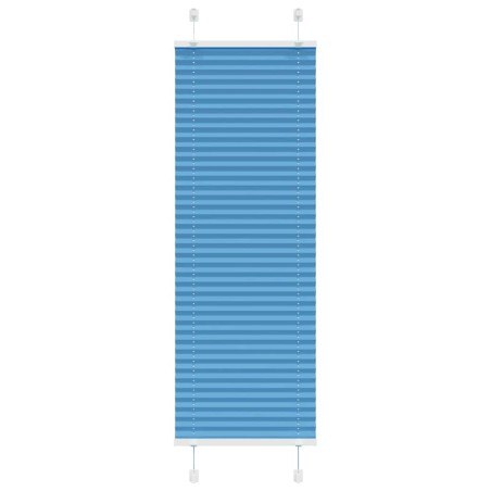 vidaXL Plissee Blau 40x100 cm Stoffbreite 39,4 cm Polyester