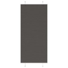 vidaXL Plissee Schwarz 95x200 cm Stoffbreite 94,4 cm Polyester