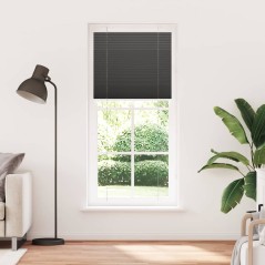 vidaXL Plissee Schwarz 95x200 cm Stoffbreite 94,4 cm Polyester
