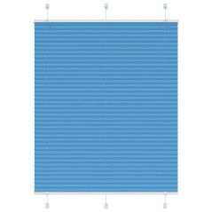vidaXL Plissee Blau 105x100 cm Stoffbreite 104,4 cm Polyester