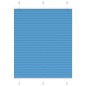 vidaXL Plissee Blau 105x100 cm Stoffbreite 104,4 cm Polyester