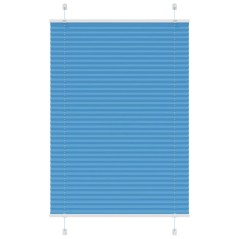 vidaXL Plissee Blau 90x150 cm Stoffbreite 89,4 cm Polyester