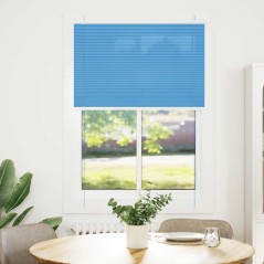 vidaXL Plissee Blau 90x150 cm Stoffbreite 89,4 cm Polyester