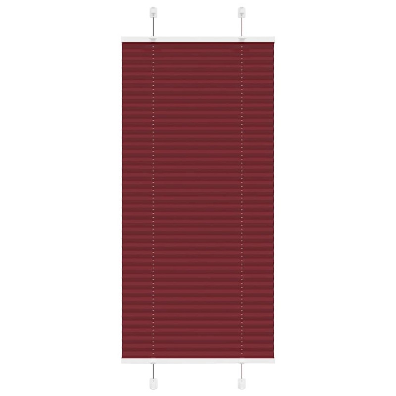 vidaXL Plissee Bordeauxrot 65x100 cm Stoffbreite 64,4 cm Polyester vidaXL Plissee Bordeauxrot 65x100 cm Stoffbreite 64,4 cm Polyester