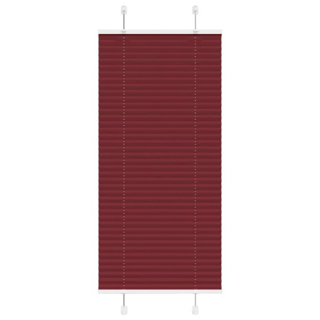 vidaXL Plissee Bordeauxrot 65x100 cm Stoffbreite 64,4 cm Polyester