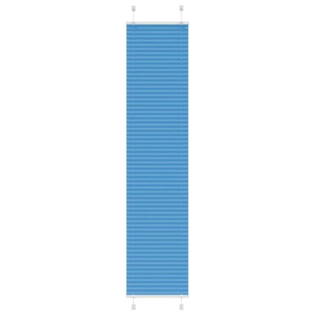 vidaXL Plissee Blau 40x200 cm Stoffbreite 39,4 cm Polyester
