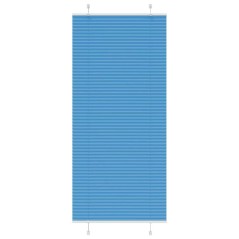 vidaXL Plissee Blau 90x200 cm Stoffbreite 89,4 cm Polyester