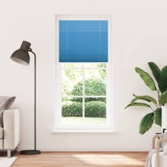 vidaXL Plissee Blau 90x200 cm Stoffbreite 89,4 cm Polyester