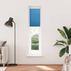 vidaXL Plissee Blau 45x200 cm Stoffbreite 44,4 cm Polyester