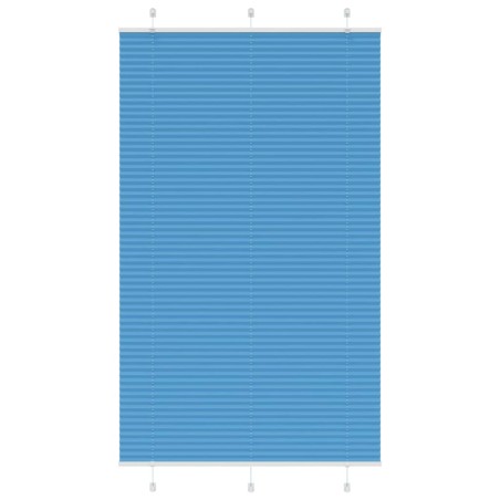 vidaXL Plissee Blau 115x200 cm Stoffbreite 114,4 cm Polyester