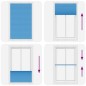 vidaXL Plissee Blau 115x200 cm Stoffbreite 114,4 cm Polyester vidaXL Plissee Blau 115x200 cm Stoffbreite 114,4 cm Polyester
