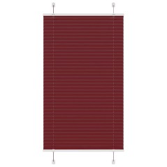 vidaXL Plissee Bordeauxrot 75x100 cm Stoffbreite 74,4 cm Polyester