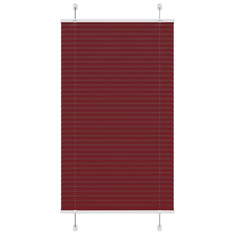 vidaXL Plissee Bordeauxrot 75x100 cm Stoffbreite 74,4 cm Polyester vidaXL Plissee Bordeauxrot 75x100 cm Stoffbreite 74,4 cm Polyester